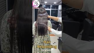 Hair Rebonding Treatment best service in Rkhub Unisex Salon SULTANPUR haircare hairstyle [upl. by Leahpar]