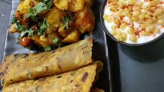 Dudhi na thepla amp Bataka ni suki bhaji  breakfast recipe  Sejal Dalwadi recipes [upl. by Eusoj]