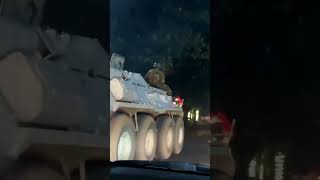 Army cars and APC Already deployed in Gopalgonj [upl. by Adas]