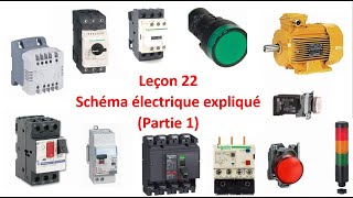 Leçon 22  Comment lire un schéma électrique industriel  Partie 1 [upl. by Niwri774]