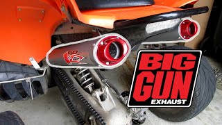 Raptor 700 Big Gun Dual Exhaust Install and Sound [upl. by Zul]