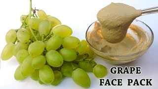 GREEN GRAPE FACE PACK FOR GLOWING SKIN  HOW TO MAKE GRAPE FACE MASK AT HOME  ANGOOR KA FACE PACK [upl. by Schindler]