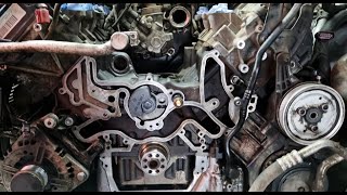 Audi Q7 30TDI  Oil leak repair  Engine cover removal Broken bolt in engine утечка масла  Part 4 [upl. by Kier]