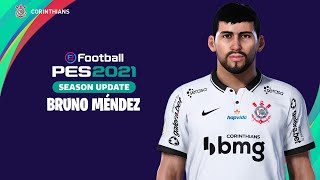 Bruno Mendez PES 2021  How to create  Como fazer [upl. by Mara]