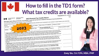 How to fill in the TD1 Personal Tax Credits Return 2023 What tax credits are available [upl. by Oninrutas]