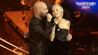 Sanremo 2024  Negramaro con Malika Ayane canta quotLa canzone del solequot [upl. by Ethban]