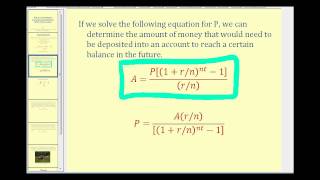 Determine the Required Savings to Reach a Financial Goal [upl. by Feriga]