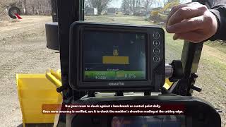 KomatsuTopcon  Blade Height Adjustment [upl. by Kimberlyn543]