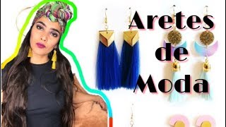 Como hacer Aretes de Moda [upl. by Atnahsal]