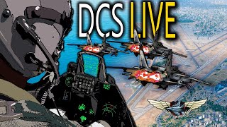 DCS World  Multiplayer pvp  Fighter jets  Attack helicopters  pc [upl. by Asecnarf]