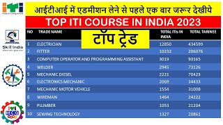 ITI Best Trades 2023  Top 10 iTi Trade in india  ITI Best Trade Jo dilaye Jldi Govt Job [upl. by Knah828]