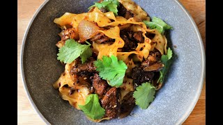 Cumin Lamb Noodles Recipe [upl. by Witte747]