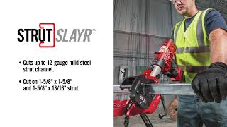 RIDGID® StrutSlayr™  The Strongest Most Powerful Strut amp Unistrut Channel Cutter [upl. by Tirreg]