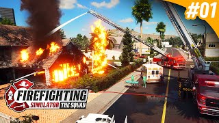 Conhecendo  Firefighting Simulator The Squad  Nossa Primeira Emergência 01 [upl. by Ardnohs]