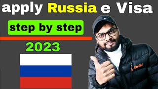 how to apply Russia e visa for indian passport holder step by step  Russia Visa kaise apply kare [upl. by Ennyrb410]