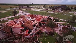 522024Hawley TXPowerful tornado obliterates homes  Drone [upl. by Kobe]