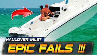 WORST BOAT FAILS AT HAULOVER INLET  BOAT ZONE [upl. by Otho526]