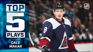 Top 5 Cale Makar Plays from 201920  NHL [upl. by Nimesh]