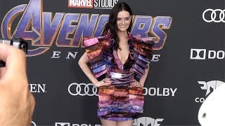 Lydia Hearst quotAvengers Endgamequot World Premiere Purple Carpet [upl. by Aicilf]