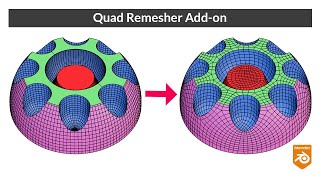 Quad Remesher addon  Blender Secrets [upl. by Negeam]