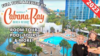 Cabana Bay Beach Resort at Universal Orlando Resort FULL Tour amp Review  Room Pools amp More 2023 [upl. by Peonir69]