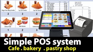 simple pos system for small business with Bill Printing in java  Touch screen POS [upl. by Ateekram]