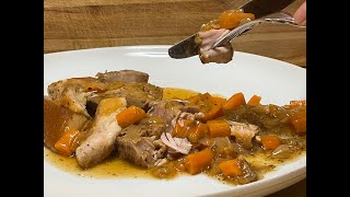 RÔTI DÉPAULE DE PORC BRAISÉ À LA BIÈRE ET AU SIROP DÉRABLE [upl. by Teodoro854]