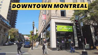 Discover Downtown Montreal on a Sunny Autumn Day in 4K [upl. by Anned380]