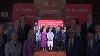 PM Modi meets Tech CEOs in New York  shorts [upl. by Huoh106]