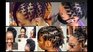 Quick and Easy Loc Styles For Short Locs  My Go To Styles For My Short Locs [upl. by Chaing]