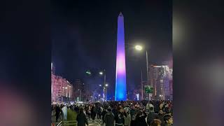 Celebrating Victory Argentina Wins Copa America 2024 at the Obelisco [upl. by Velda]