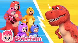 🦖↗️ Move Like the TRexㅣEP140ㅣSong for KidsㅣBebefinn Nursery Rhymes [upl. by Allin]