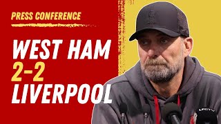 West Ham 22 Liverpool  Jurgen Klopp Press Conference [upl. by Linette410]