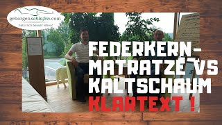 Matratze Federkern oder Kaltschaum Wir als Matratzentester zeigen Vor und Nachteile auf Part2 [upl. by Parrie935]