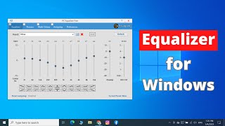 How to Install Equalizer in Windows 10 or 11  Equalizer for PC [upl. by Rodgers]