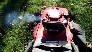 Troy Bilt 21quot Lawn Mower 675 Series Briggs amp Stratton With An Engine Miss  Nov 21 2014 [upl. by Daisy346]