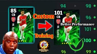 How To Train Nominating Contract W Saliba In eFootball 2024  Saliba Max Level Training efootball [upl. by Nnasus752]