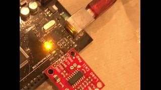 sparkfun HX711 LOAD CELL demo [upl. by Eneryc]