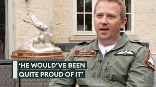 RAF pilot dedicates Schneider Trophy win to friend who died in Spitfire crash [upl. by Nerehs306]