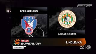 1 seria Zepter KPR Legionowo  MKS Zagłębie Lubin SKRÓT [upl. by Rehpinej]