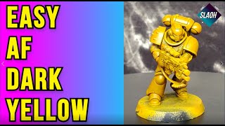 How to paint Lamenters Easy AF Dark Yellow Armour [upl. by Rochelle]