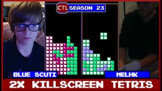 DOUBLE KILLSCREEN TETRIS  Div 1B  Blue Scuti vs MelHK  CTL S23 [upl. by Ajroj]