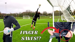 FINGERSAVES  Kaliaaer Black Friday Goalkeeper Gloves Test amp Review [upl. by Nohsav]