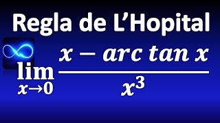 119 Límite por Regla de LHopital trigonométricas inversas forma 00 [upl. by Eibur192]