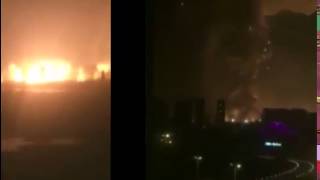 This Video Syncs Up 6 Angles Of The Tianjin Explosion [upl. by Zwick]