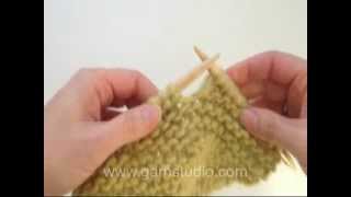 How to knit basic short rows in garter stitch [upl. by Massiw]