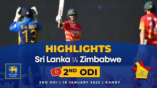 2nd ODI Highlights  Sri Lanka vs Zimbabwe 2022 [upl. by Amena502]