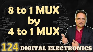 8 to 1 Multiplexer Using 4 to 1 Multiplexer Two Different Methods of Design [upl. by Ajup]