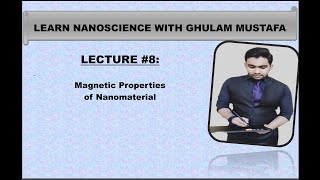 Magnetic Properties of Nanomaterials Lecture8 PhysicsbyGhulamMustafa nanomaterials [upl. by Eedyak236]