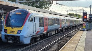 Greater Anglia Train Services At Colchester Station In Essex Class 745 And Class 720 EMUs 8624 [upl. by Eckhardt]